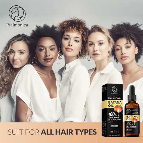 Vista 6 de Suero de crecimiento del cabello con aceite de batana 100% puro: suero natural para cabello más grueso y fuerte, aceite eficaz para el crecimiento
