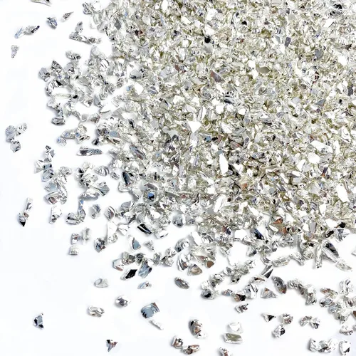 Vista 14 de Jmassyang Chips metálicos irregulares de vidrio triturado, 3.53 onzas, chispas de purpurina gruesa para arte de uñas, manualidades, resina