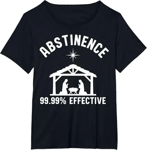 Vista 31 de Abstinence 99.99 Percent Effective Nativity Christmas Joke T-Shirt