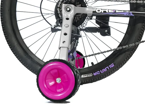 Vista 9 de MOSHAY Rueda de entrenamiento para hacer zoom en bicicleta para bicicletas variables de 16, 18, 20, 22, 24 pulgadas