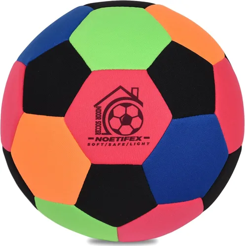 Vista 11 de Tamaño 4 Balón de Fútbol de Tela Suave Seguro Silencioso para Interior para Jóvenes, Balón Ligero para Entrenamiento en Casa para Driblar y Hacer