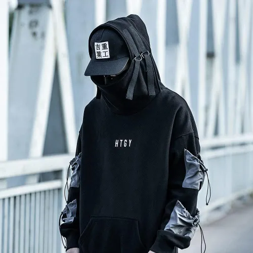 Vista 6 de Niepce Inc Japanese Streetwear - Sudadera con capucha para hombre