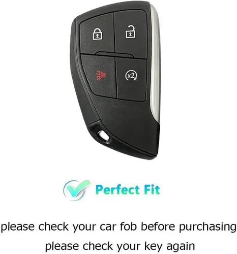 Vista 2 de Funda para llavero compatible con GMC para Chevrolet para Chevy para Buick para llave inteligente Cadillac
