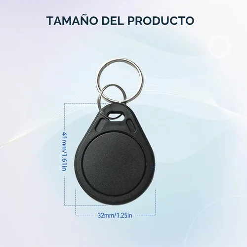 Vista 7 de Ntag215 NFC Fob, llavero NFC 215 regrabable negro programable NFC Tag 504 bytes memoria NFC tarjeta de visita compatible con teléfono móvil