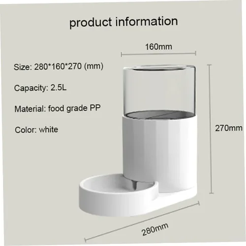 Vista 2 de Dispensador de agua para mascotas, tazón automático, alimentador automático para gatos y perros