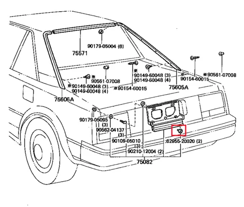 Vista 5 de Rexka Clips de panel de puerta de moldeo trasero para Toyota Pick-Up Pontiac Vibe 62955-20020 GM 94848834