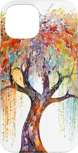 Vista 6 de Weeping Willow Tree Colorful Mosaic Case for iPhone 17