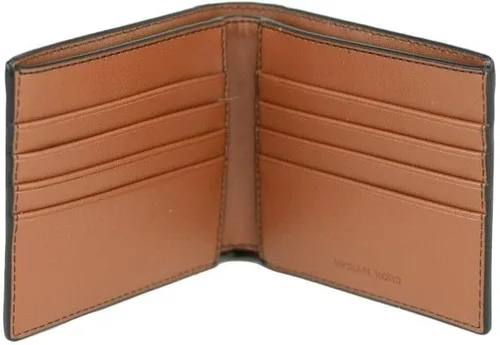 Vista 3 de Cartera Billetera con logotipo de Cooper y piel sintética Marrón