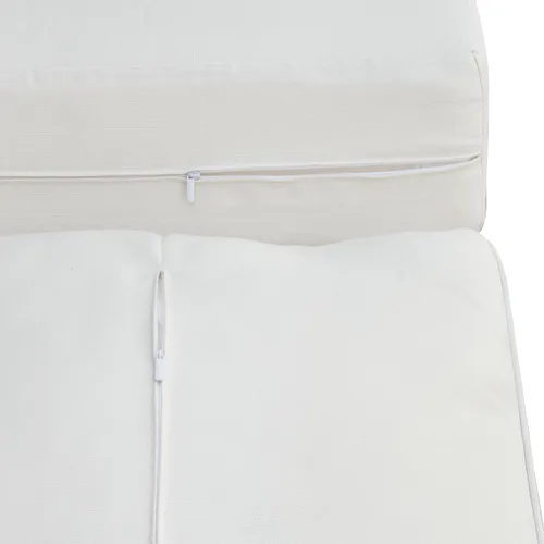 Vista 7 de Cojín de repuesto reclinable para interiores y exteriores, para muebles de patio silla sofá, cojín lavable para asiento profundo, protección UV Beige