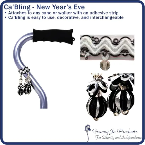 Vista 3 de Granny Jo Products Ca 'Bling, Negro/Blanco, 1 onza