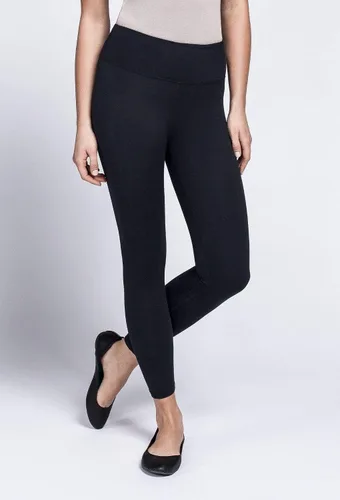Vista 2 de Noel Asmar Uniforms - Leggings negros de alta calidad, tela opaca, cintura elástica