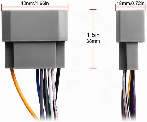 Vista 6 de RDBS Arnés de cableado estéreo para automóvil para Dodge 2006-2016, Jeep 2008-2016, modelos Chrysler 2004-2016, cable de radio con conector