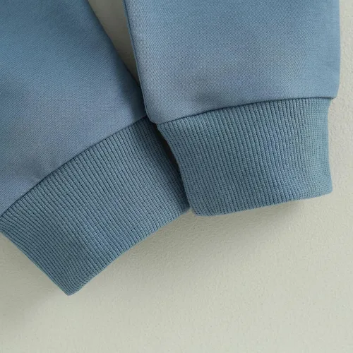 Vista 9 de ZAXARRA Conjunto de 2 piezas de sudadera de manga larga con cuello redondo y pantalones largos para bebé niño