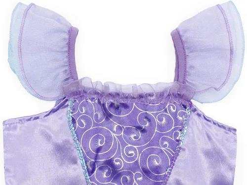Vista 4 de Cotrio Mermaid Princess Dresses for Girls Birthday Party Dress Up Kids Halloween Costume Outfits Cosplay Clothes