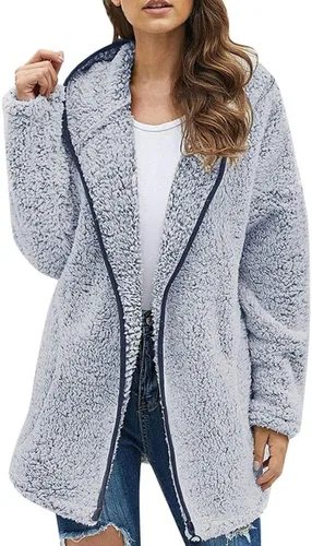 Vista 7 de Ropa de otoño para mujer, con solapa frontal abierta, para salir de noche