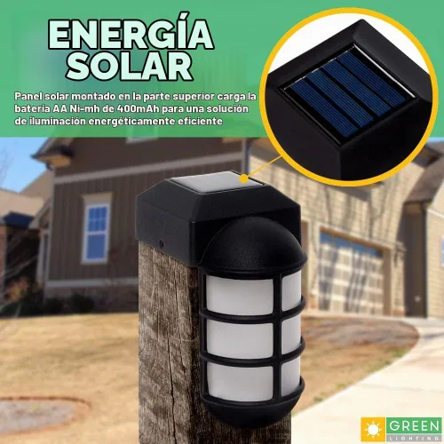 Vista 5 de GreenLighting Marina - Luces solares para tapa de poste de 4 x 4 pulgadas, luz solar de madera nominal para exteriores, poste de valla, paisajismo