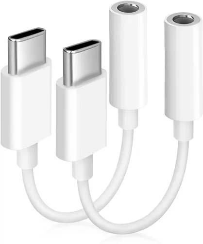 Vista 9 de [Certificado MFi de Apple] Paquete de 2 adaptadores de audio auxiliar Lightning a 3.5mm, dongle convertidor de conector de auriculares para iPhone