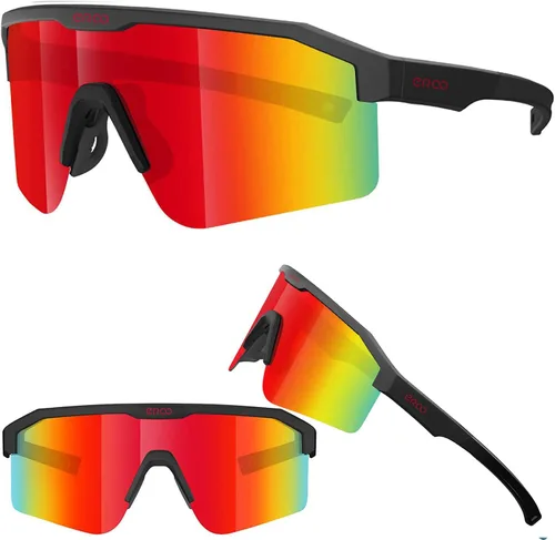 Vista 18 de Eazyrun Gafas de sol polarizadas deportivas para niños de 8 a 12 años, lentes para béisbol, softbol, ciclismo, protección UV para niños y niñas