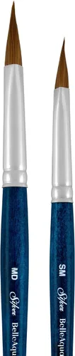 Vista 16 de Silver Brush Limited BA-2753S BelleAqua - Juego de pinceles redondos básicos para acuarela, 3 piezas, mango corto profesional, juego de pinceles