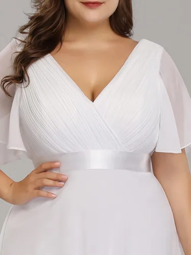 Vista 5 de Ever-Pretty 09890 Maxi vestido de fiesta de noche, con cuello en V doble, para mujer