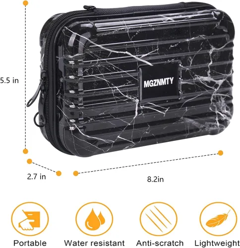 Vista 7 de MGZNMTY Estuche de transporte de viaje para inhalador de asma, espaciador de inhalador para niños y adultos, máscaras, bolsa de soporte con cuerda