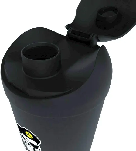 Vista 5 de Missile - Botella agitadora con temática militar, taza de proteína a prueba de fugas con compartimento de almacenamiento, mezcla de polvos
