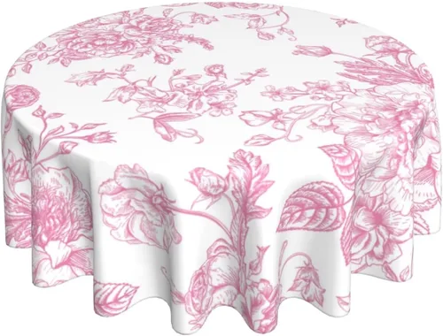 Vista 55 de BETGINY - Mantel cuadrado floral azul de 54 x 54 pulgadas, mantel decorativo de estilo chinoiserie con flores, tela rústica lavable para granja