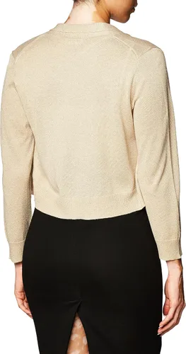 Vista 3 de Calvin Klein Shrug de manga 34 para mujer, con banda y puño, Blanco