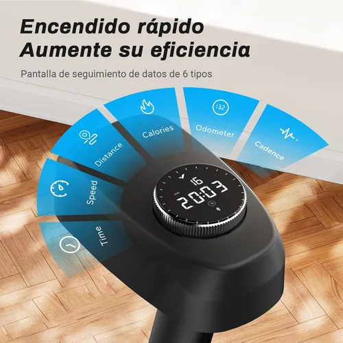 Vista 4 de Merach Exercise Bike for Home Gym, Low Noise Stationary Bike with Brake Pad, Indoor Workout Bike with Self-Developed App, Tablet Mount and Fitness