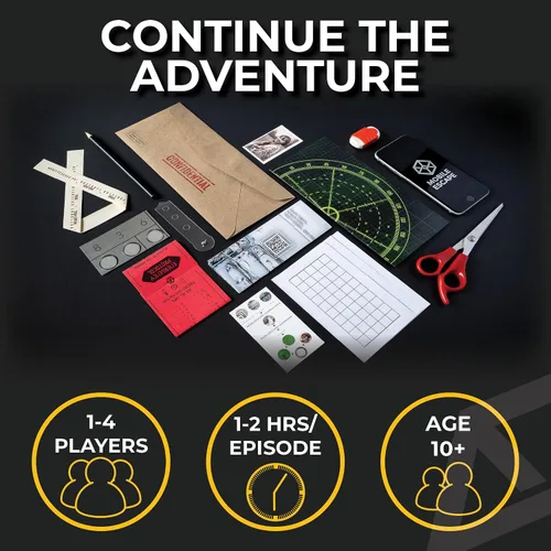 Vista 5 de Escape Mail Apasionante juego de Escape Room en un sobre - Episodio 2 Persona desaparecida. historia inmersiva que la familia amará o para una cita