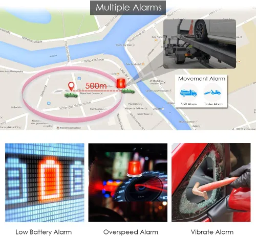 Vista 3 de Winnes Rastreador GPS para vehículos TK905 magnético, 4G en tiempo real, dispositivo de seguimiento de automóvil oculto antirrobo localizador