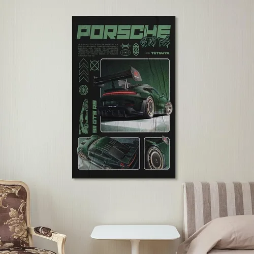 Vista 5 de JUANJIANG Póster de SuperCar para amantes del automóvil, póster de conocimiento, pintura decorativa, lienzo, arte de pared, póster de sala de estar