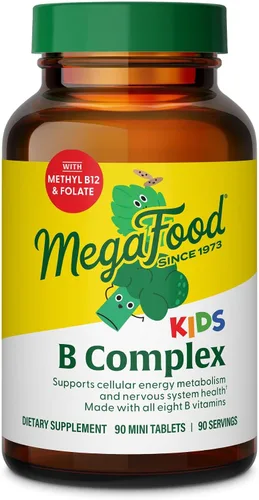 Vista 9 de Tabletas de complejo B para niños. De MegaFood, 051494102756, 30, 1