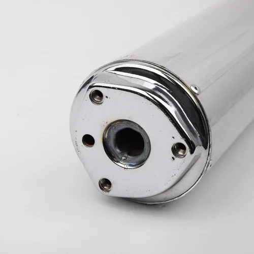 Vista 6 de Minho Silenciador de escape para motocicleta, tubo silenciador apto para scooter chino GY6 ciclomotores Jonway 125CC 150CC