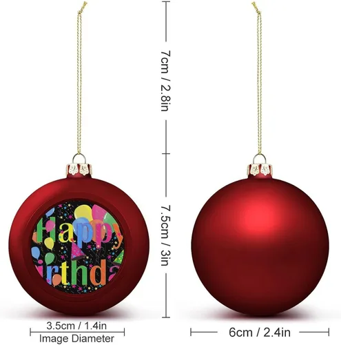 Vista 88 de Boobs Funny Shatterproof Matte Christmas Balls for Tree Wreath Home Decor 1PCS