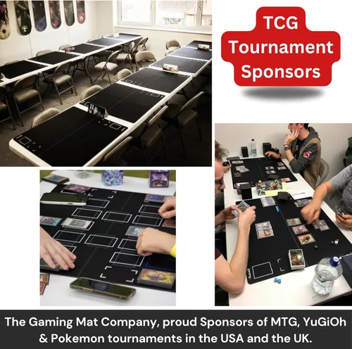 Vista 6 de The Gaming Mat Company Tapete de juego de Pokémon compatible con 2 jugadores, 28.35 x 28.35 x 0.08 pulgadas, tapete de batalla de flores