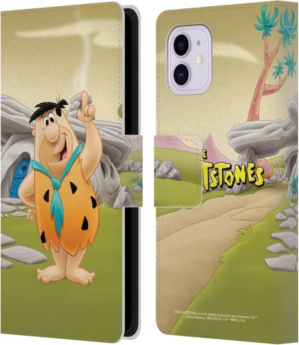 Vista 12 de Head Case Designs Funda de piel con licencia oficial de The Flintstones Bambam Rubble Characters compatible con Apple iPhone 11 Escombros Bambam
