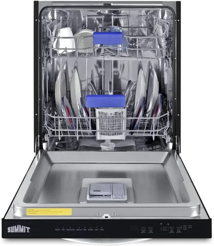 Vista 4 de Summit Appliance Lavavajillas integrado TOP Control de 24 pulgadas en negro, 47 DBAR, Energy Star D