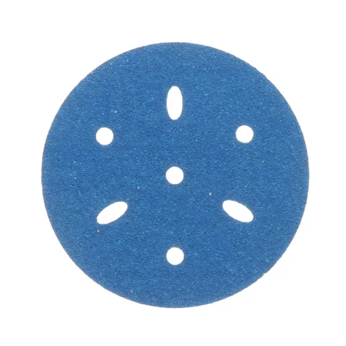 Vista 9 de 3M 3M-36142 Hookit disco abrasivo azul multi-agujero, 3" 80 Grado 50 discos, para aplicaciones de carrocería automática, preparación de pintura