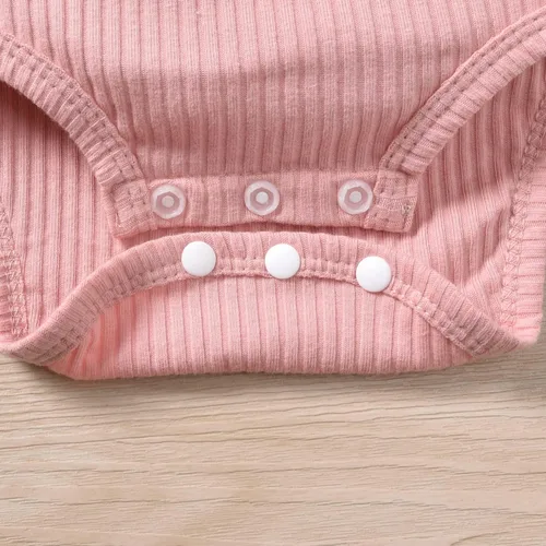 Vista 8 de Unutiylo Ropa de bebé recién nacida prematura con tirantes, traje de otoño e invierno, traje de manga larga con volantes