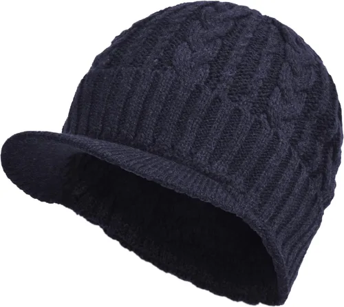 Vista 84 de Janey&Rubbins Gorro de punto diario con orejeras con forro polar y calavera