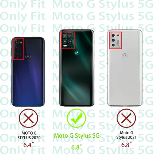 Vista 2 de Funda para Moto G Stylus 5G, funda de teléfono para Moto G Stylus 0.18 oz 2021 para mujer, de lujo, elegante, con purpurina, delgada, TPU brillante