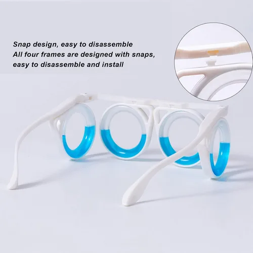 Vista 2 de Lentes para mareo por movimiento, diseño líquido, sin lentes, ligeros, antimareo, plegables, portátiles, elevados, para enfermedades del aire