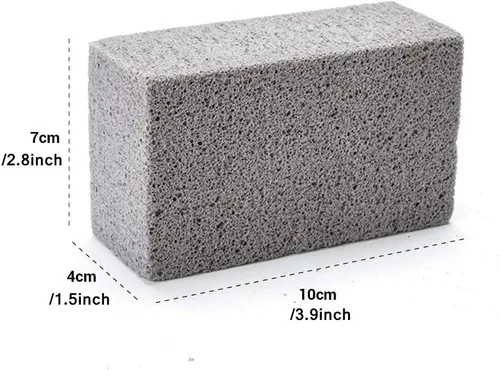 Vista 3 de Bloque de ladrillos de limpieza para plancha, limpieza de parrilla resistente, ladrillos de piedra, cocinas de parte superior plana, limpiador