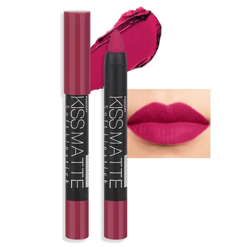 Vista 29 de evpct 3 piezas de lápiz crayón delineador de labios mate metálico rosa natural ligera y lápiz labial Set de larga duración impermeable que coincide