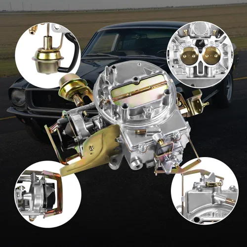 Vista 7 de Carburador de 2 barriles 2100 2150 para Ford 289/302/351cu y motores Jeep con estrangulador eléctrico, junta de montaje. Reemplaza el carburador