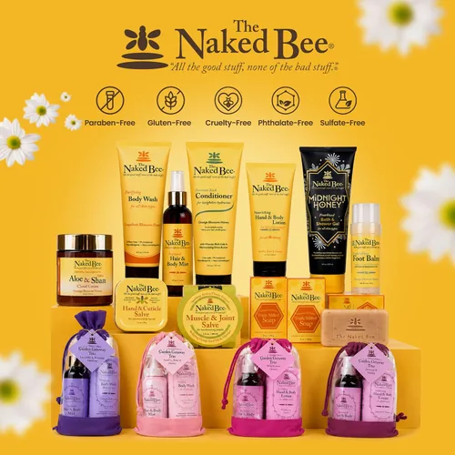 Vista 3 de The Naked Bee Restoration - Bálsamo para pies, 2 onzas, miel de azahar