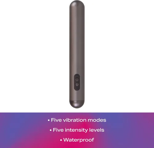 Vista 2 de JIMMYJANE Vibrador silencioso Chroma, 5 modos de vibración y 5 niveles de intensidad, para mujeres, hombres y parejas, incluye cable de carga USB