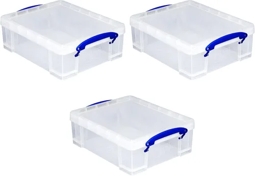 Vista 5 de Caja de 8,1 litros realmente útil, transparente
