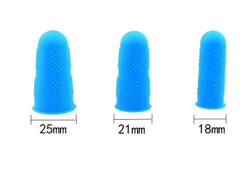 Vista 3 de 30 tapas de silicona para pistola de pegamento caliente, 5 colores protectores de dedos